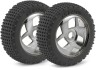Tyre & Rim Set Minon Chrome, Set Of 2, 1/8